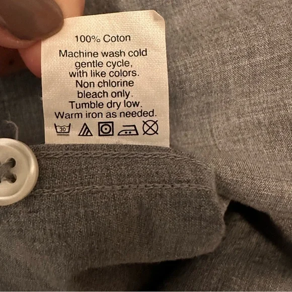 J.Crew Men’s Heathered Gray Button-Down Shirt | Size L - Picture 9 of 9